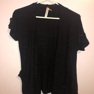 Black cardigan